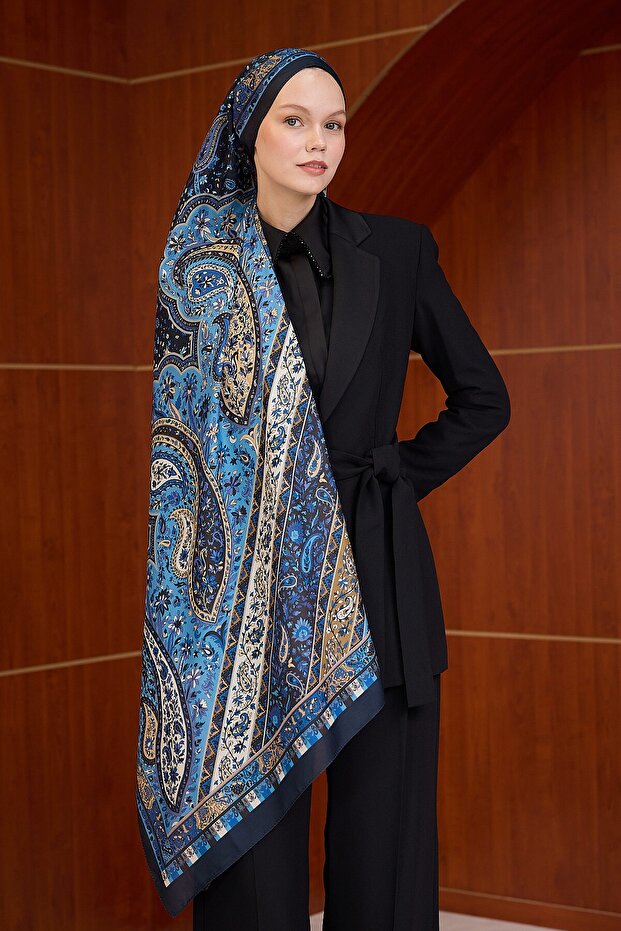 Winter Bloom Soft Şal - 2