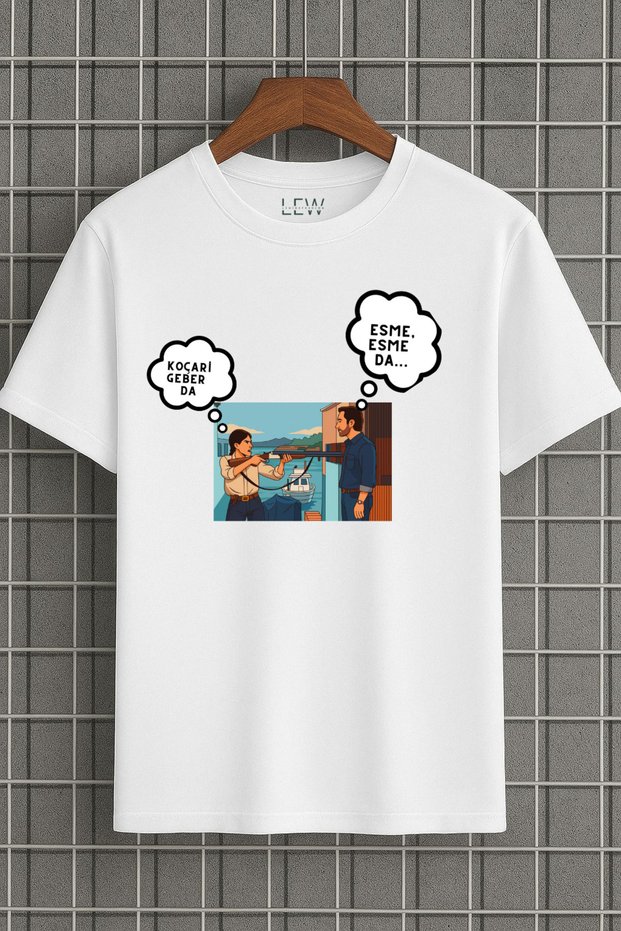 Fair Koçari̇ and Esme Furtuna Designed Cotton Breathable Fabric Premium Print T-Shirt