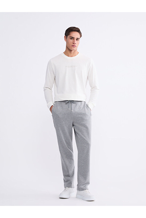Gray Standard Fit Men's Sweatpants
