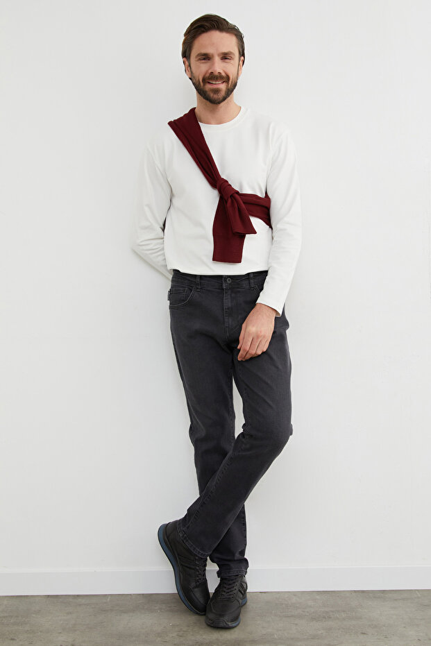 Regular Fit Normal Bel Jean - 3