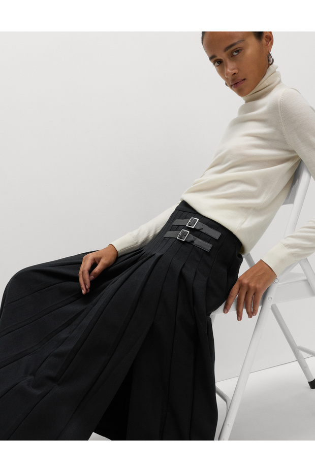 Yırtmaçlı Maxi Etek - 4