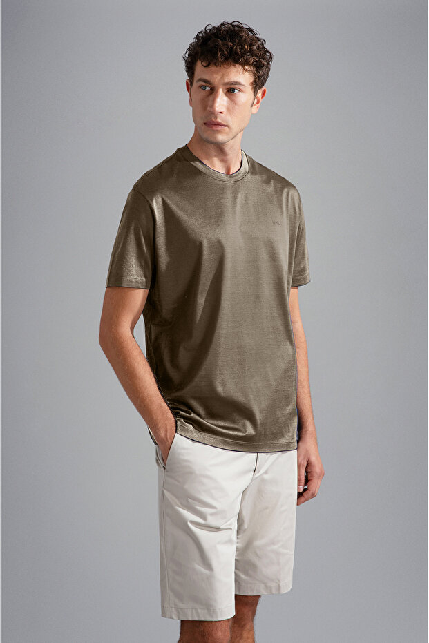 MEN'S KNITTED T-SHIRT C.WCOTTON