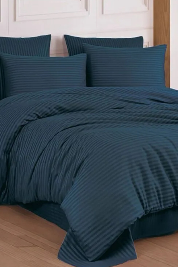 Double Cotton Satin Duvet Cover Set | 200 X 220 cm | Cotton | Soft Textured