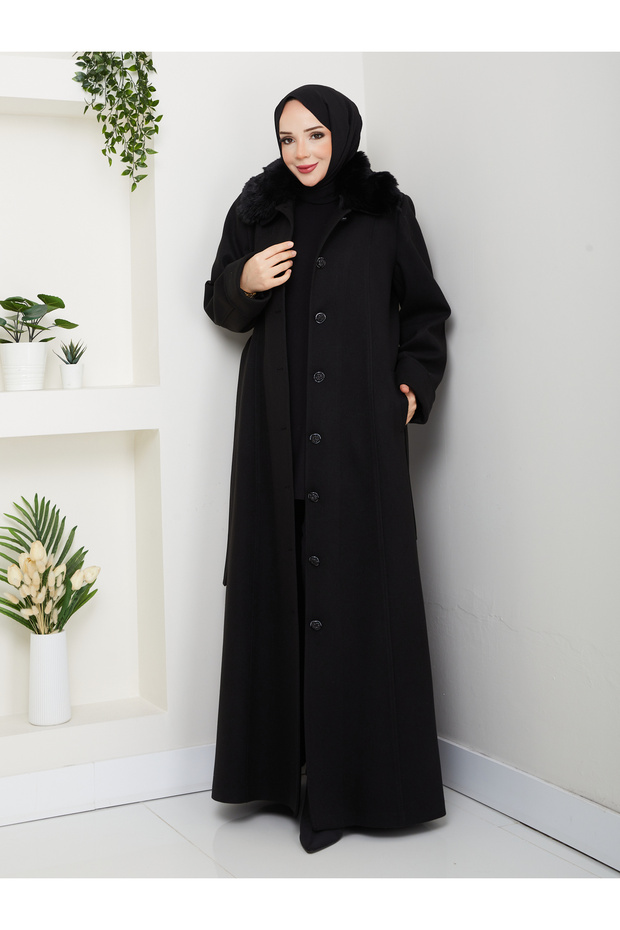 معطف كبير الحجم بأزرار - 6