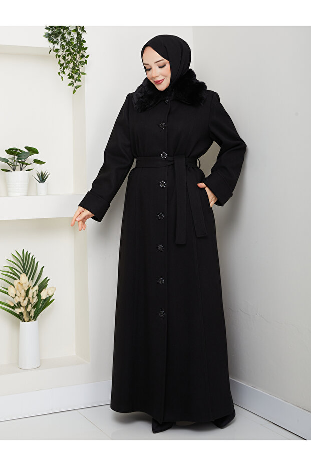 معطف كبير الحجم بأزرار - 3