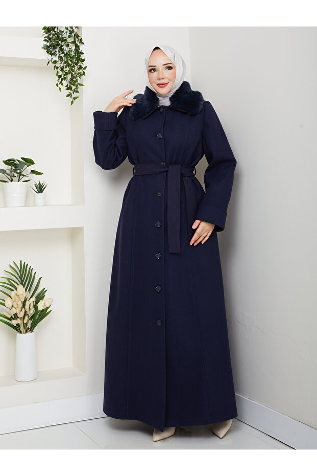 معطف كبير الحجم بأزرار - 5