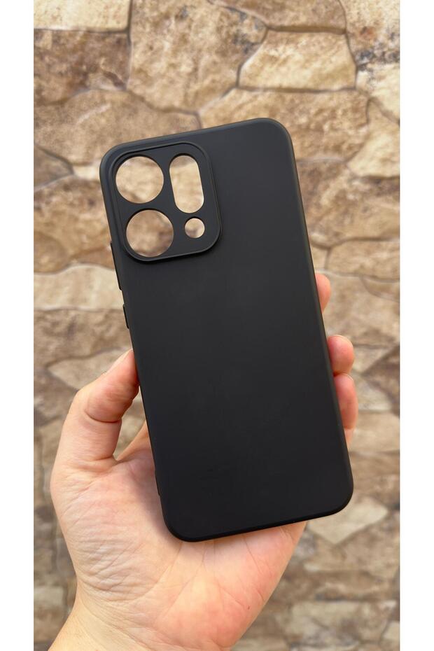 Oppo Reno 14 Compatible Silicone Shock-Absorbing Classic Protective Rubber Case