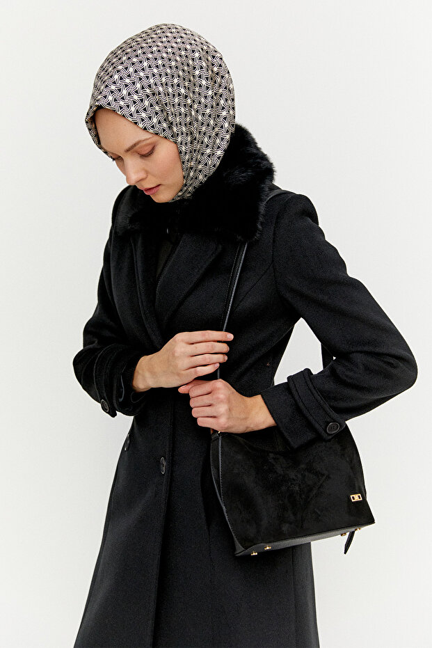 Kruvaze Kaşe Manto - 4