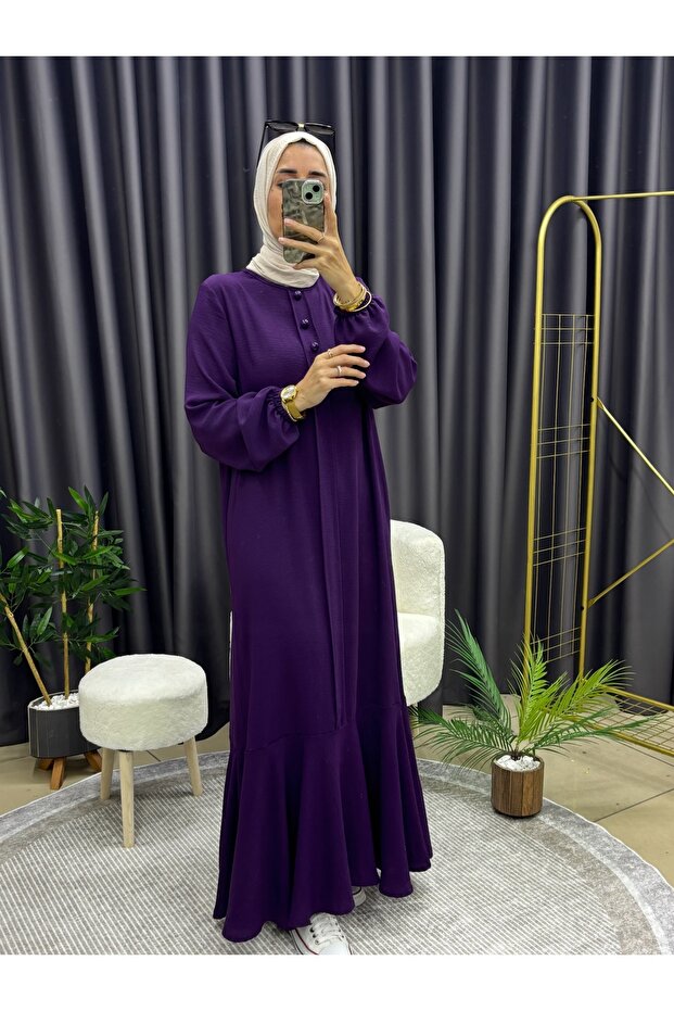 ÜÇ DÜĞMELİ ELBİSE - 4