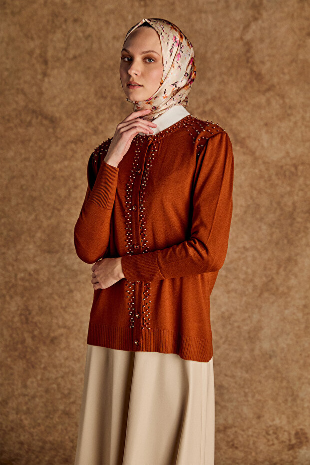 İncili Triko Hırka - 3