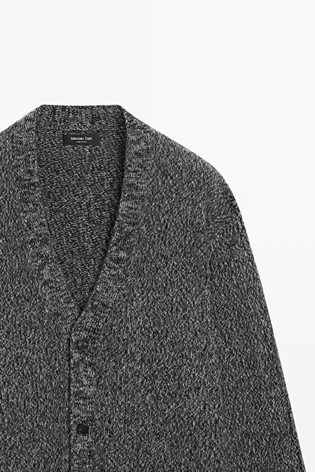 Yün karışımlı triko hırka - 6