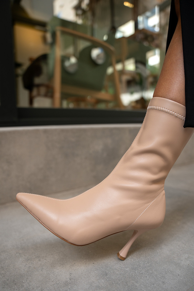 Prino Nude Deri Streç Bot - 3