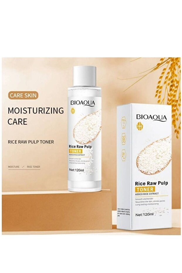 Toner Rice Raw Pulp Hydrating Moisturizing Skin Care Softening Water 120ml
