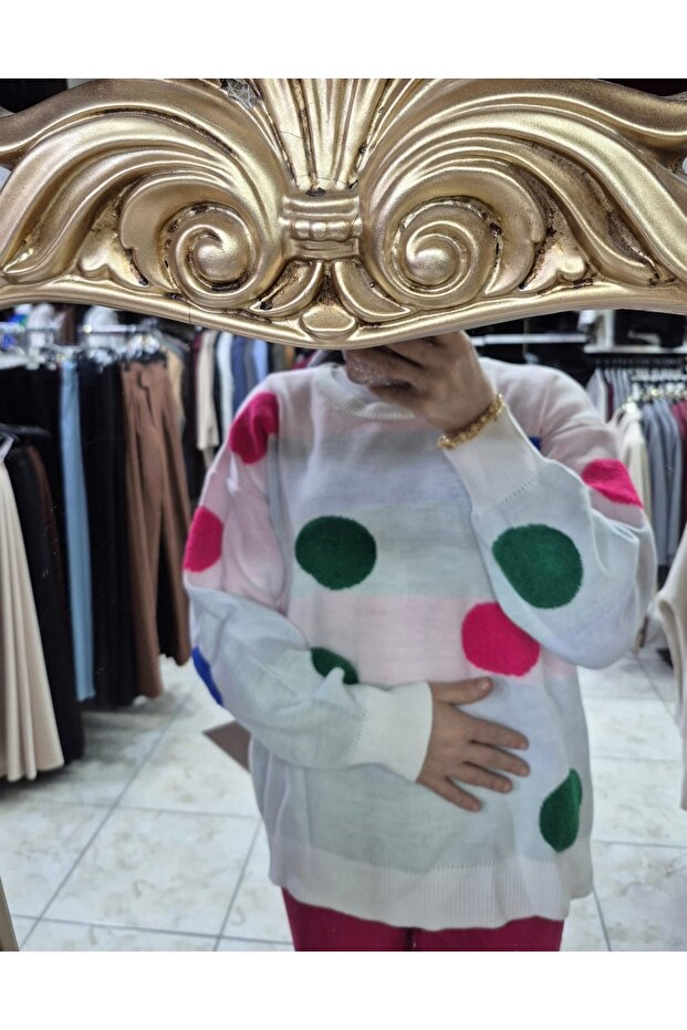 Puantiyeli Triko kazak - 3