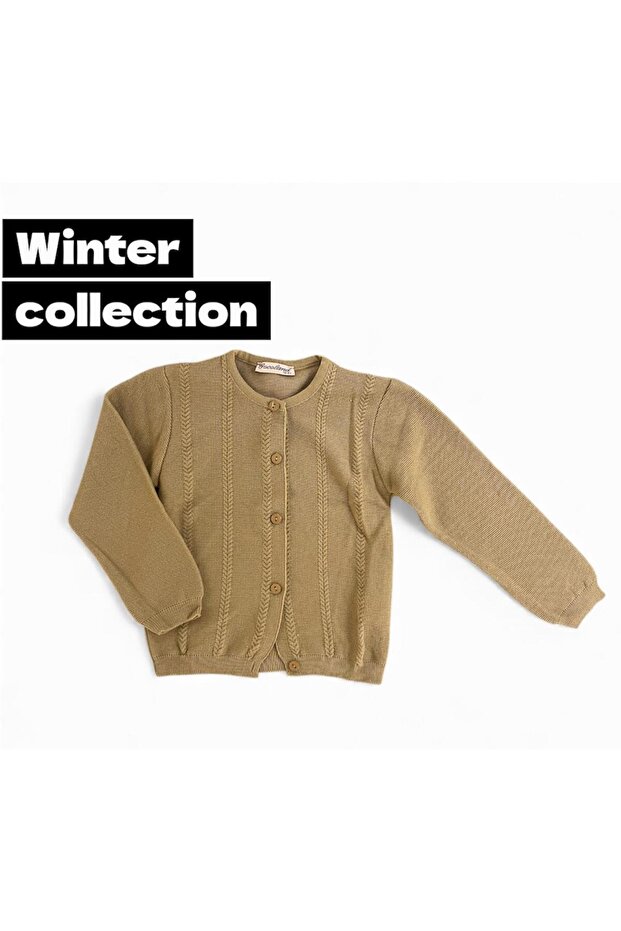 Girl's Buttoned Knitwear Cardigan