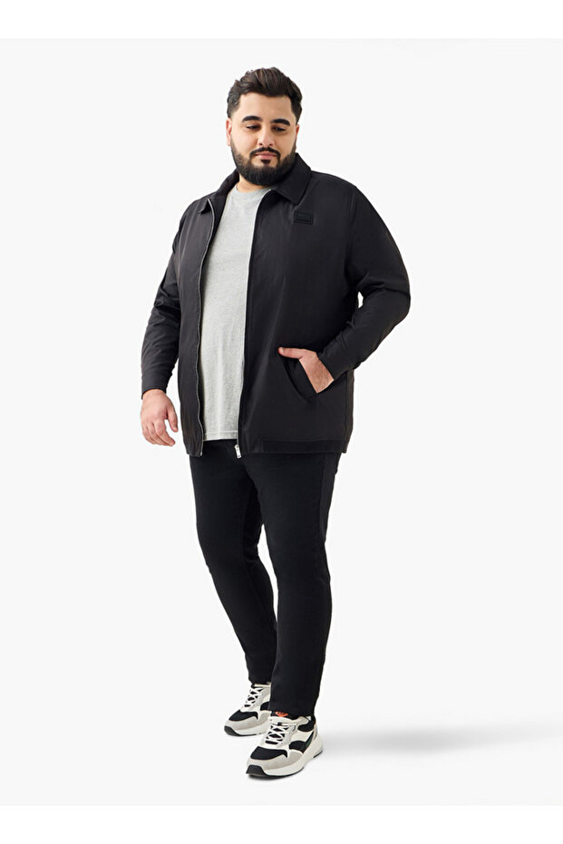 Men Regular Fit Longline Jacket - 2