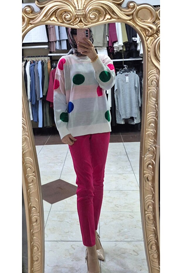 Puantiyeli Triko kazak - 2