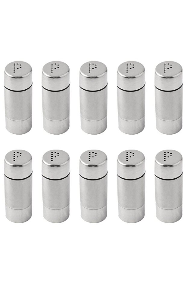 10 Pieces 304 L Steel Large Size Pepper Shakers Cin980-10