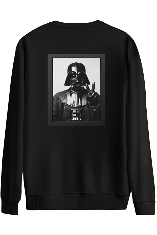 Master of Peace Printed Crew Neck Oversized Sweatshirt