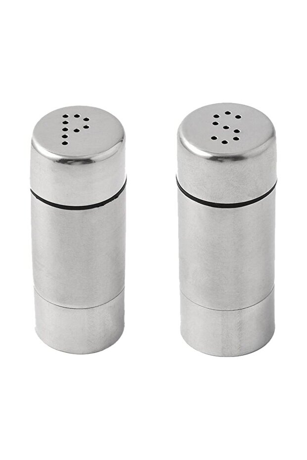 2-Piece 304 L Steel Large Size Pepper Shaker and Salt Shaker Set Cin980-Set