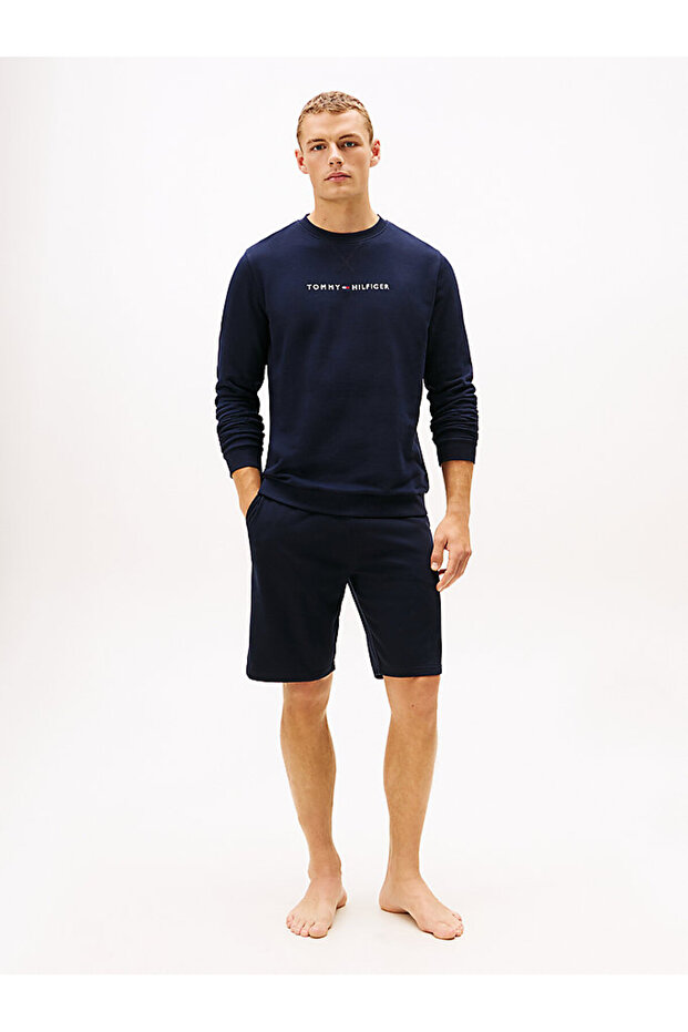 Erkek Mavi Sweatshirt - 3