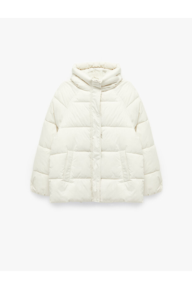 Fleece Lined Inside Long Sleeve Zippered Water Repellent Ka Hooded V Oversized Work Coat