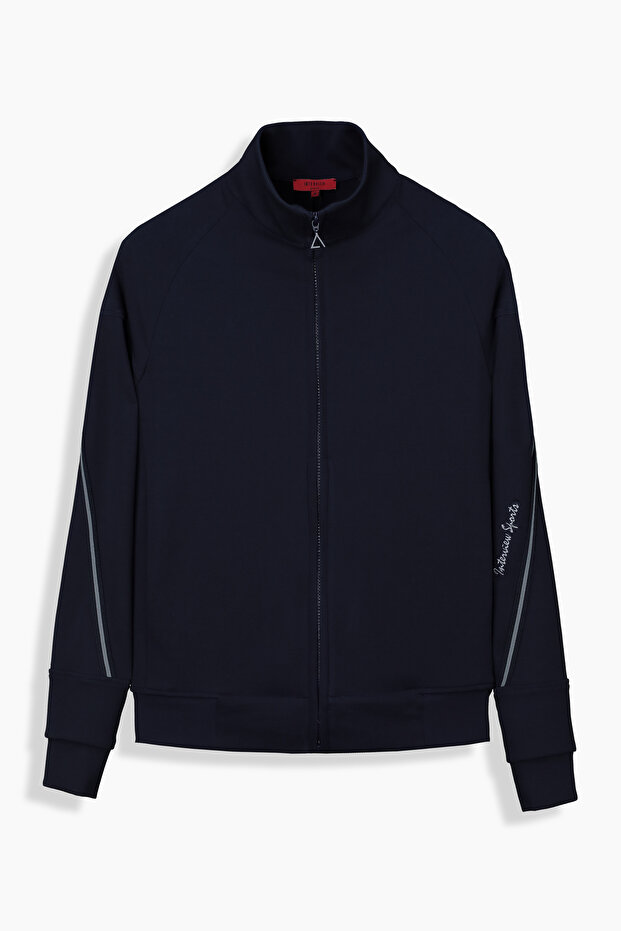 İNTERVİEW Fermuarlı Sweatshirt, Eşofman Üsttü - 1