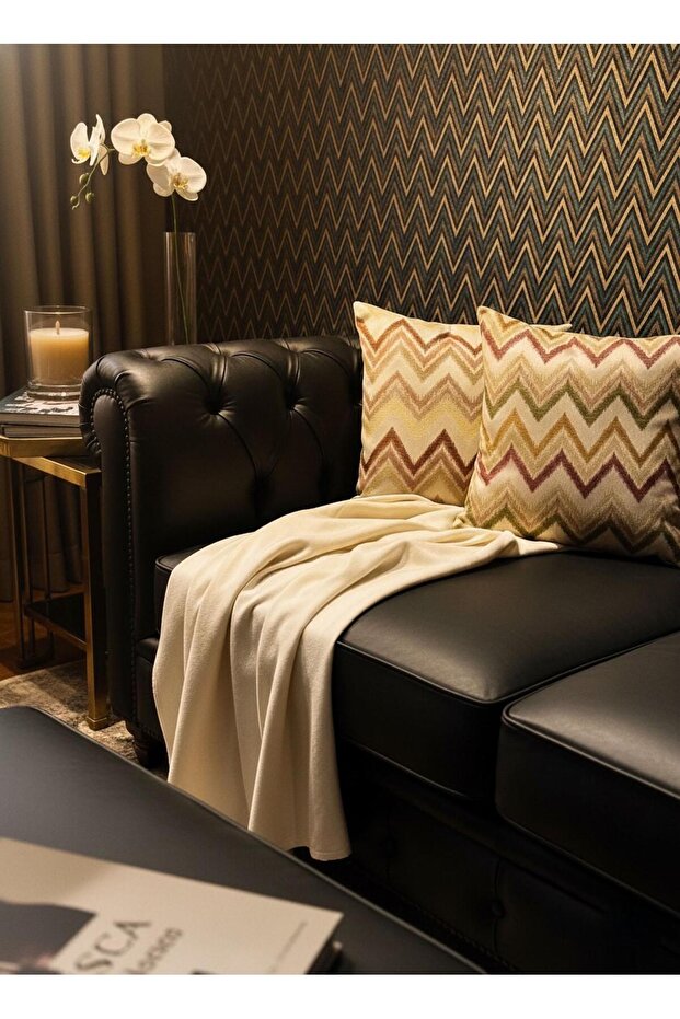 غطاء وسادة منقوش بنمط متعرج من زينيث - 4