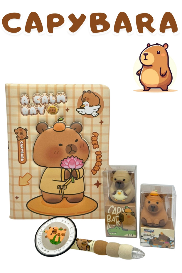 Capybara Daily-Memory Notebook Versatile Set - 1