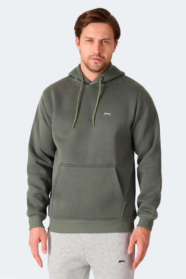 Moonlight I Men's Hooded Khaki Sweatshirt