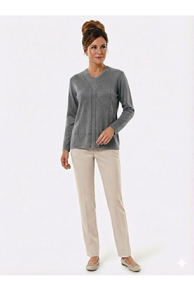 Knitwear v-neck sweater
