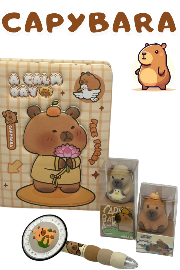 Capybara Daily-Memory Notebook Versatile Set - 2