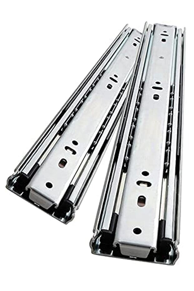 Sliding Drawer Rail 1 Pair Full Extension Track Rail for Cabinets (12 INCH, Heavy Duty)