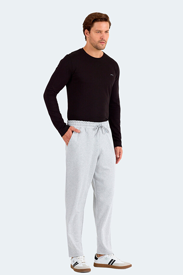 بنطلون رياضي رجالي رمادي اللون من ماركة MAKE - 7