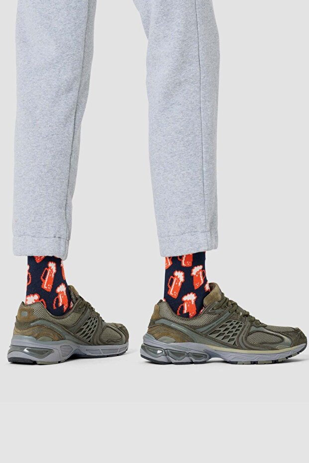 جوارب قطنية منقوشة للرجال - 2