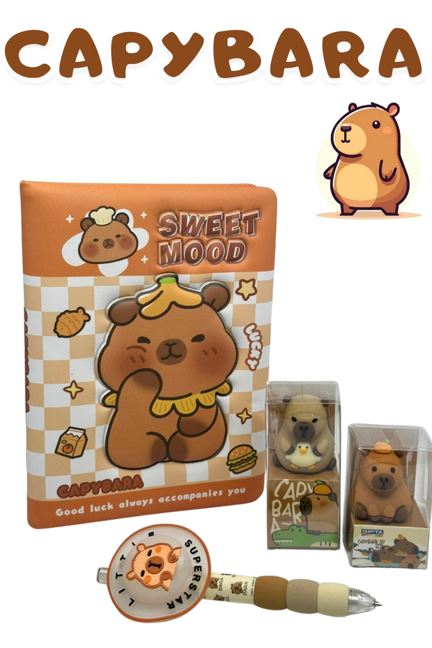 Capybara Daily-Memory Notebook Versatile Set - 1