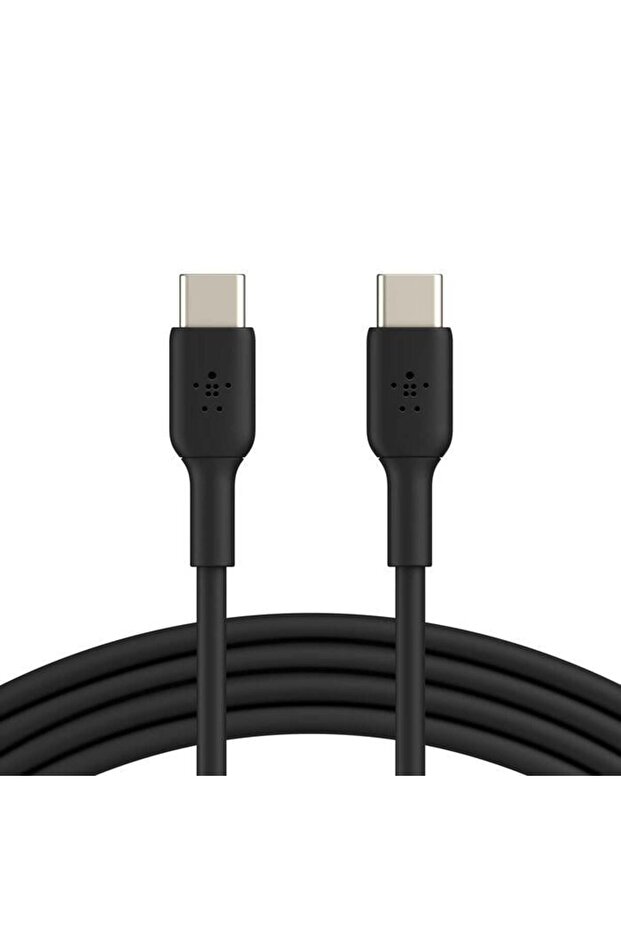BoostCharge USB-C to USB-C Fast Charger Cable, 2m Black - Fast Charging for iPhone 15, S24 - Black