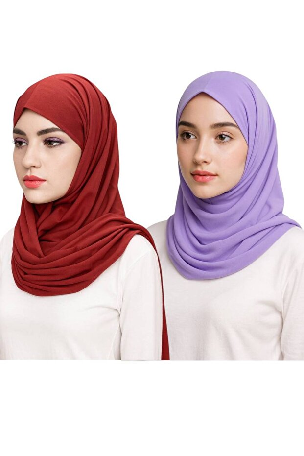 2 Pieces of Crepe Shawl