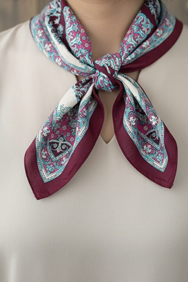 % 100 Saf İpek Fular - 3