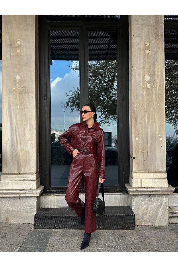 Patent Leather Double Suit