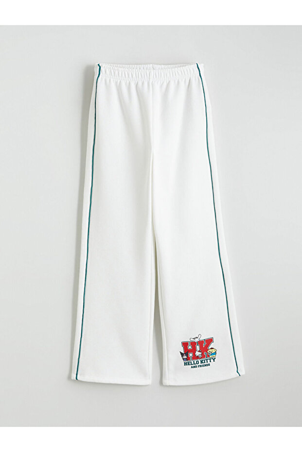 Rmz Gi̇yi̇m Farkiyla Waist Drawstring Hello Kitty Printed Girls' Sweatpants
