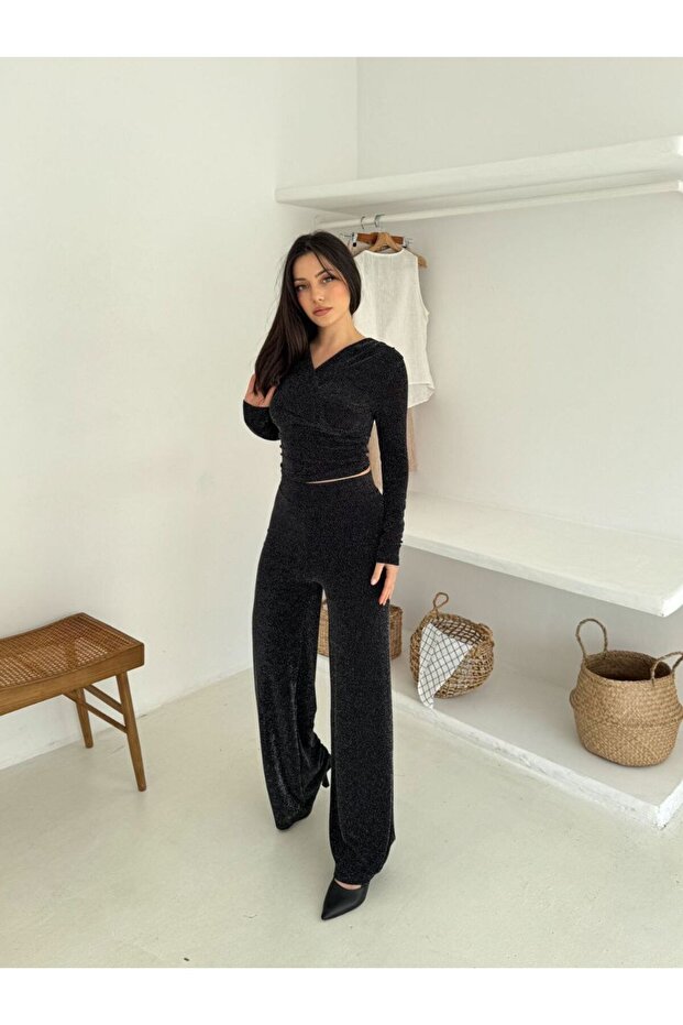 Simli Buzy Pantolon - 3