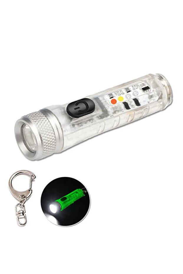 XA819 مصباح يدوي صغير بسلسلة مفاتيح LED قابل لإعادة الشحن ومحمول ومقاوم للماء ومقاوم للصدمات ومقاوم للصدمات