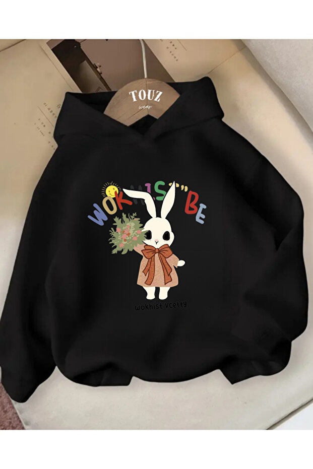 هودي سميك للأطفال من Works Rabbit Kids مكون من 3 خيوط