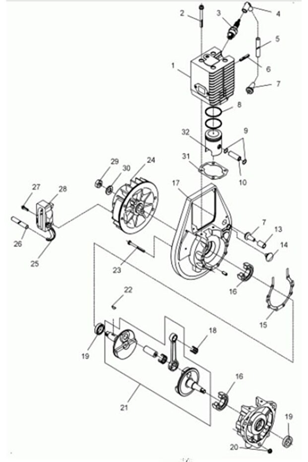 Wacker WM80 compactor switch - 2