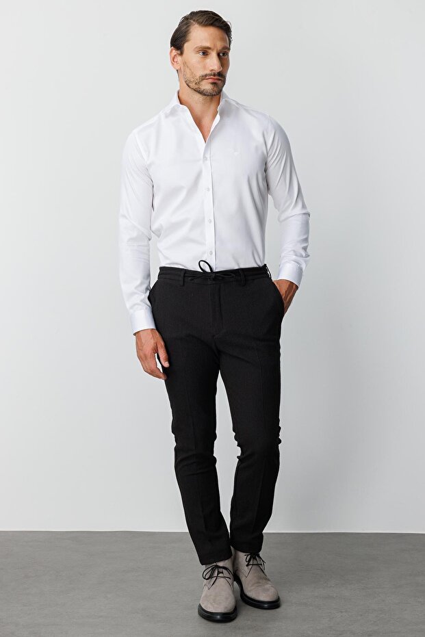 ERKEK SİYAH DYNAMIC FIT STD PANTOLON - 3