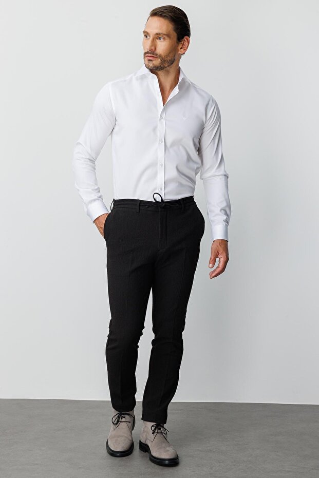 ERKEK SİYAH DYNAMIC FIT STD PANTOLON - 8