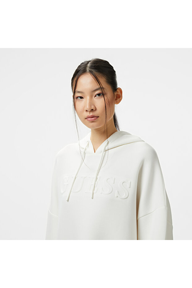 Kadın Krem Sweatshirt - 4