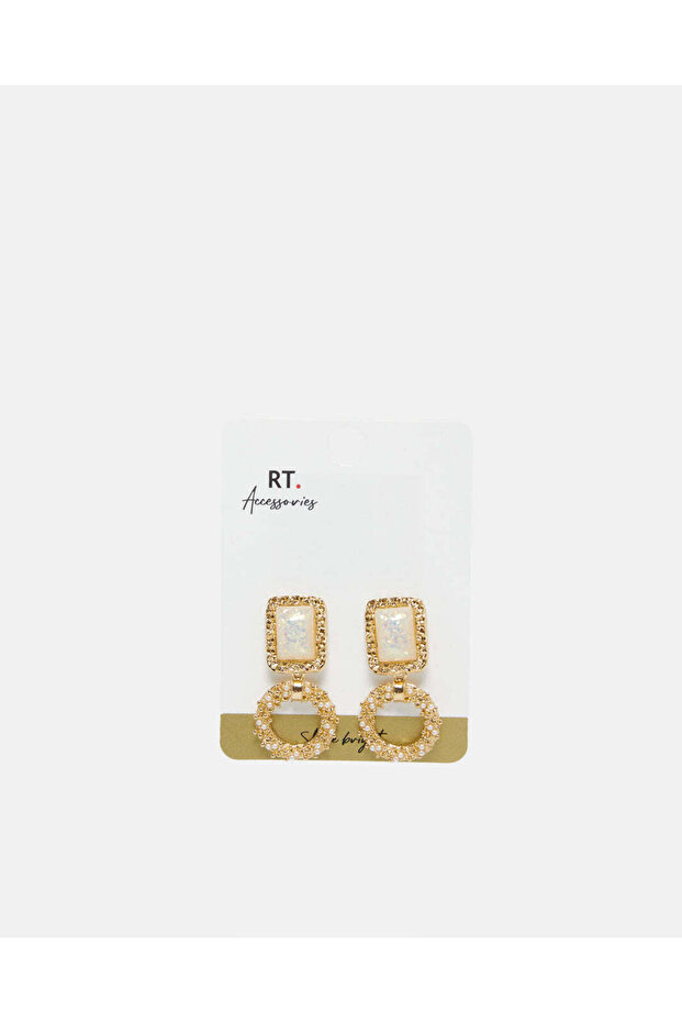 Women Gold Embellished Earrings