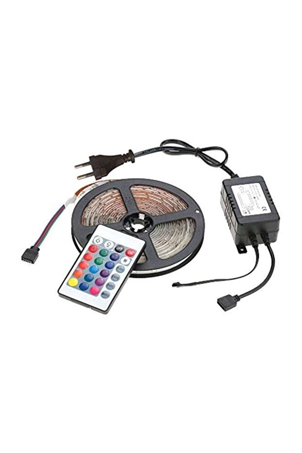 شريط إضاءة LED متغير الألوان RGB وردي/أخضر/أزرق 5 أمتار